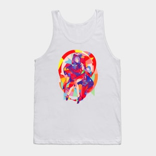 Colorful Geometry Girl Tank Top